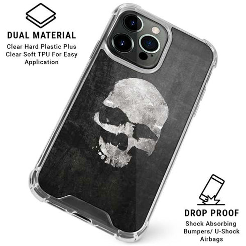 Silent Skull iPhone 16 Pro Clear Case